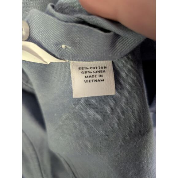 Proper Cloth Shirt Mens XS Blue Long Sleeve Button Up Business Preppy - Picture 4 of 8